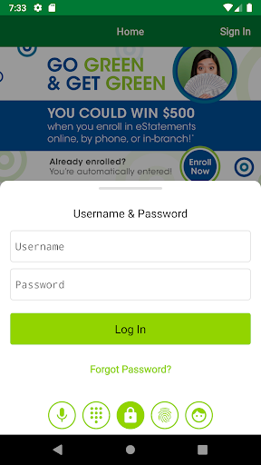 Android application Park City Credit Union screenshort