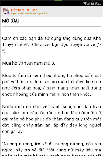 Truyện Ngôn Tình Cổ Đại - Cắt Đứt Tơ Tình