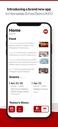 Android application Homedale School District 370 screenshort