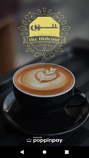 Android application Hideout Coffee & Smoothie Bar screenshort