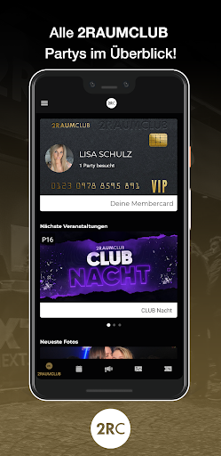 Android application 2RAUMCLUB screenshort