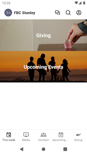 Android application First Baptist Church Stanley screenshort