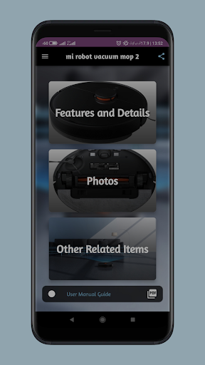 Android application mi robot vacuum mop 2 guide screenshort