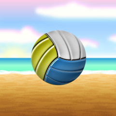 beach volleyball competition logo