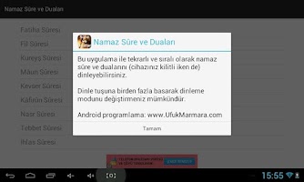 screenshot of Namaz Sure ve Duaları
