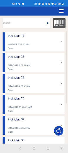 E2 MFG PickList