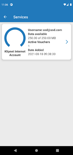 Android application Klipnet screenshort