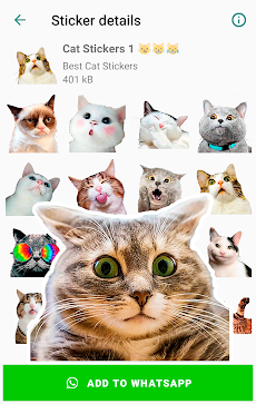 Cat Stickers for WhatsAppのおすすめ画像5