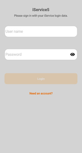 Android application iService5 screenshort