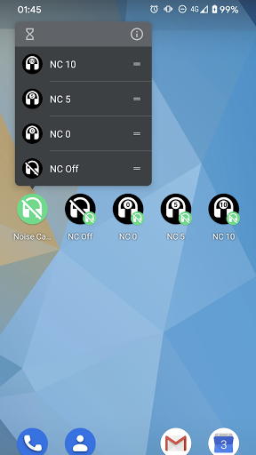 Android application Noise Cancelling Switch screenshort