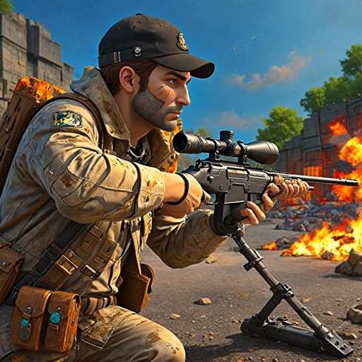 FPS Army Commando Attack logo