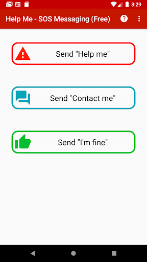 Android application Help Me - SOS Messaging (Lite) screenshort
