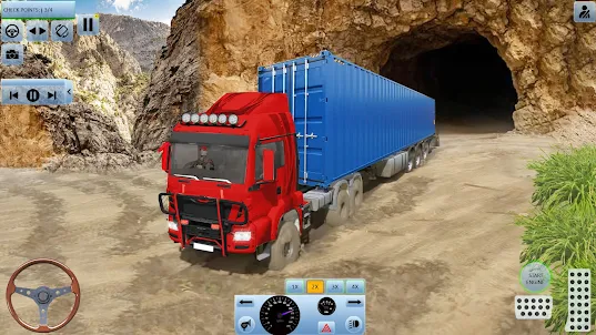 condução de caminhão offroad