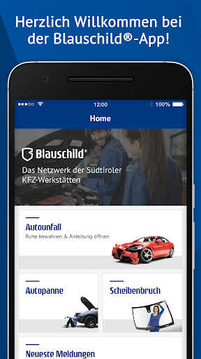 Android application Blauschild screenshort