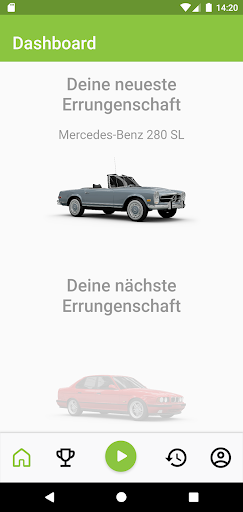 Android application GreenDrivingCoach screenshort