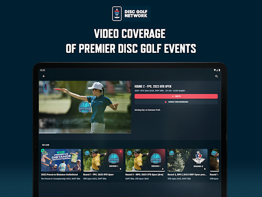 Screenshot of Disc Golf Network