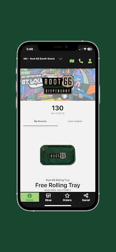 Android application Root 66 Dispensary screenshort