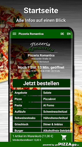 Pizzeria Romantica Bentwisch Screen 2