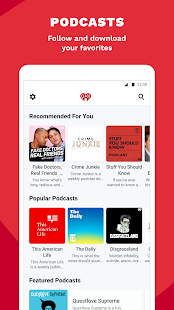 iHeartRadio : 라디오, 팟 캐스트 및 주문형 음악