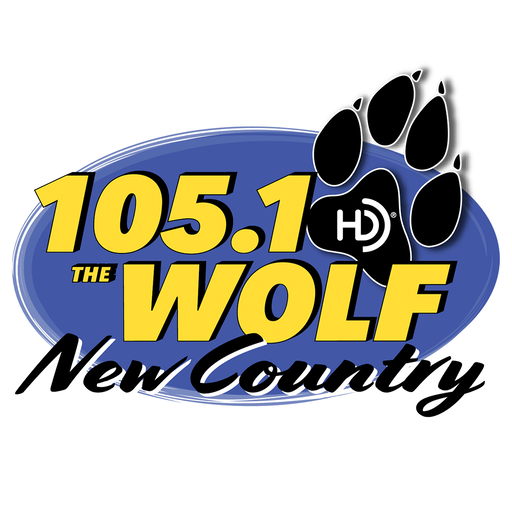 105.1 The Wolf logo