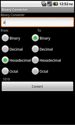 Binary Converter Screen 3