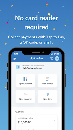 Android application ScanPay: Payments & Invoices screenshort