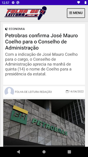 Folha de Leitura Screen 2
