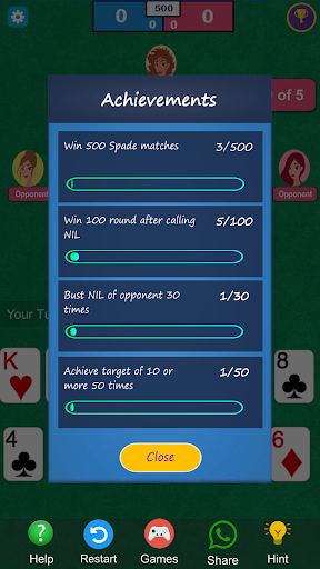 Spades Classic Card Game Screen 3