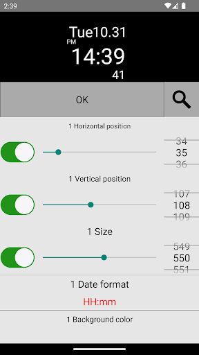Digital seconds widget Screen 3