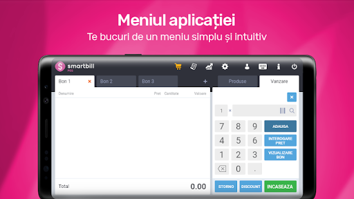Android application SmartBill POS screenshort