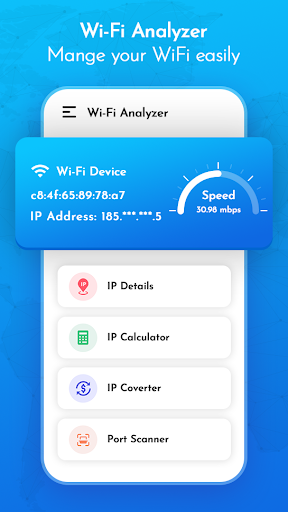 Android application Wi-Fi Analyzer screenshort