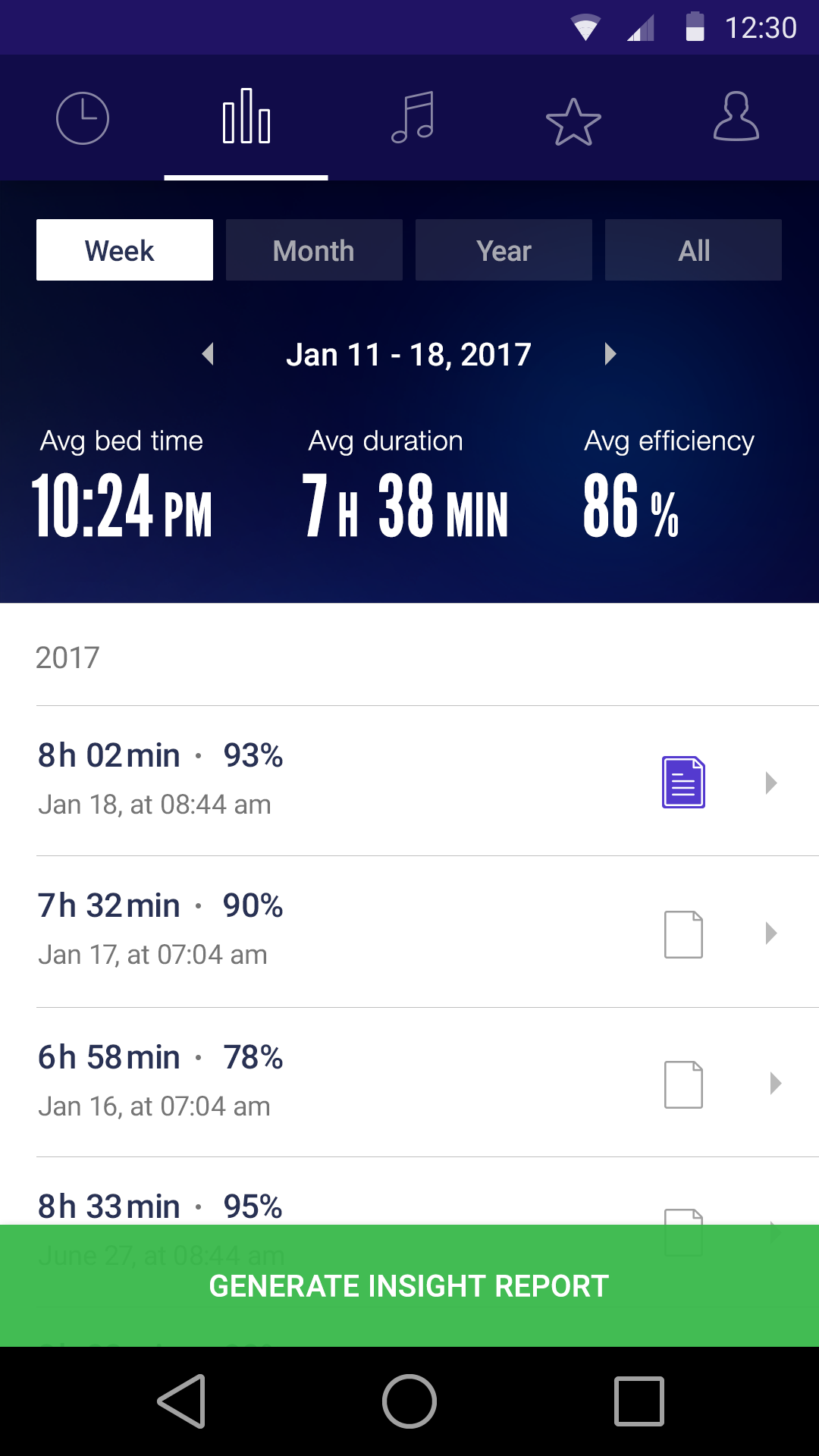 Android application Sleep Time+: Sleep Cycle Smart Alarm Clock Tracker screenshort