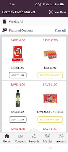 Android application Cermak Fresh Market screenshort