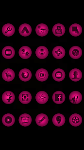 Radial Glow Pink Icons banner