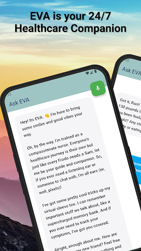 Android application Ask EVA screenshort