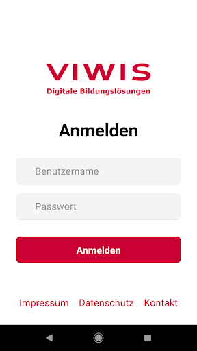 Android application VIWIS LMS screenshort
