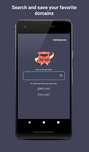 Android application DNS Hero (open source) screenshort
