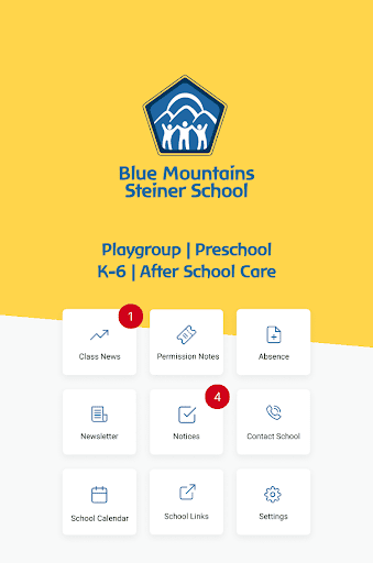 Android application Blue Mountains Steiner School screenshort