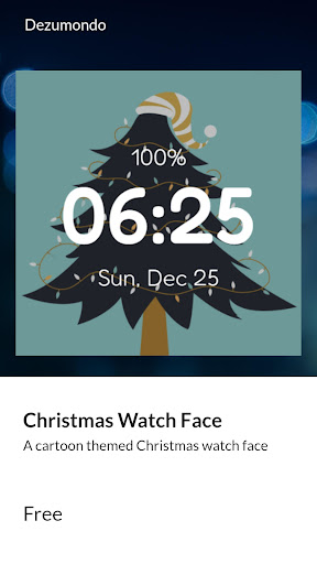 Android application Christmas Watch Face screenshort