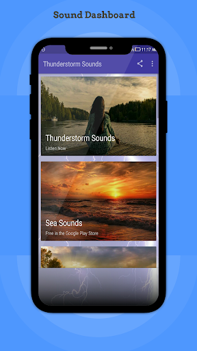 Android application Thunderstorm Sounds screenshort