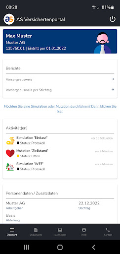 AS Insurance portal Screen 2