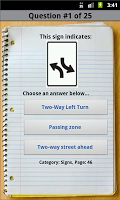 screenshot of myBMV Driving Test Practice