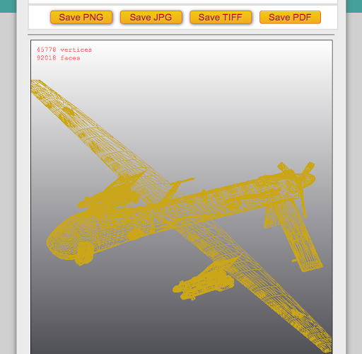 3D Model Droid Viewer Screen 3