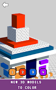 Color by Number 3D Voxel paint