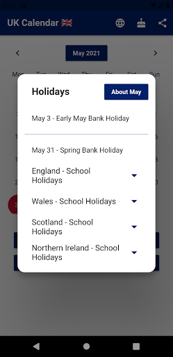 United Kingdom Calendar 2024 Screen 2