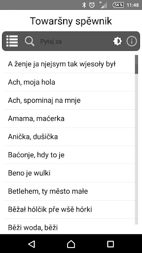 Towaršny spěwnik Screen 2