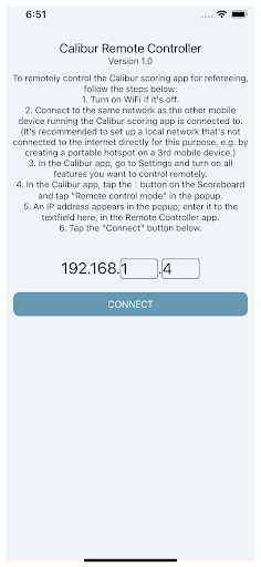 Android application Calibur Remote Controller screenshort