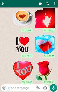 Screenshot 9 Románticas Pegatinas de Amor android