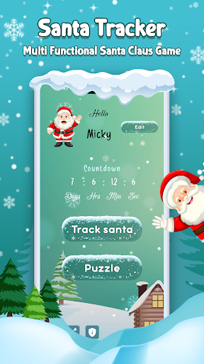 Santa Tracker - Christmas Game Screenshot 1 - AppWisp.com