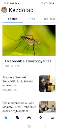 Android application SzolnokApp screenshort